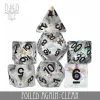 DND Dice: 7-Die Set (Resin) — Foiled Again: Clear cover image