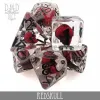 DND Dice: 7-Die Set (Resin) — Red Skull cover image