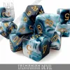 DND Dice: 7-Die Set (Acrylic) — Tasmanian Devil cover image