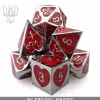 DND Dice: 7-Die Set (Metal) — Bleeding Heart cover image