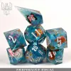 DND Dice: 7-Die Set (Resin) — Farmhouse Fields (Handmade) cover image