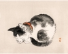 Rock Paper Scissors Wall Art 5x7: Kōno Bairei — Sleeping Cat cover image