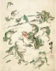 Rock Paper Scissors Wall Art 11x14: Kawanabe Kyōsai — Battle of the Frogs cover image