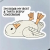 Fable and Flame Co. Sticker: I'm Doing my Best and That's Deeply Concerning cover image