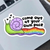 Fable and Flame Co. Sticker: Come Out At Your Own Pace cover image