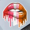 Fable and Flame Co. Sticker: Lesbian Lips cover image