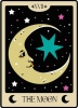 Girls Printing House Sticker: Tarot Card XVIII — The Moon cover image