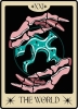Girls Printing House Sticker: Tarot Card XXI — The World cover image